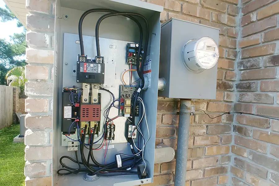 Electrical panel upgrade in progress