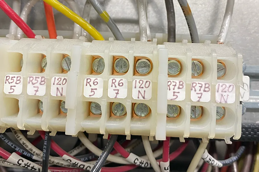 Commercial electrical work in progress