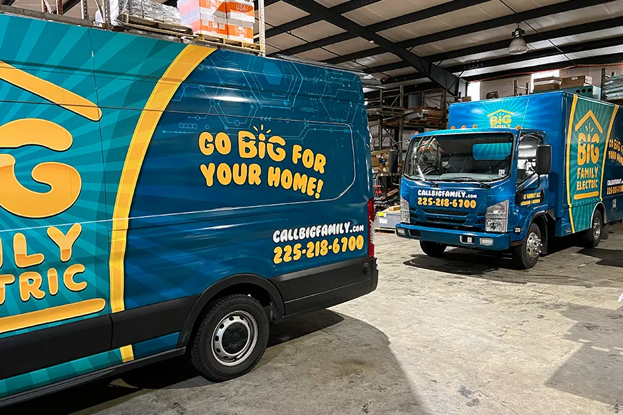 Ceiling fan installation service van