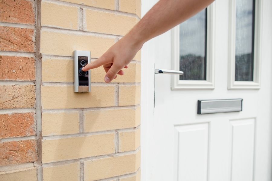 Residential doorbell installation finished